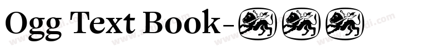 Ogg Text Book字体转换